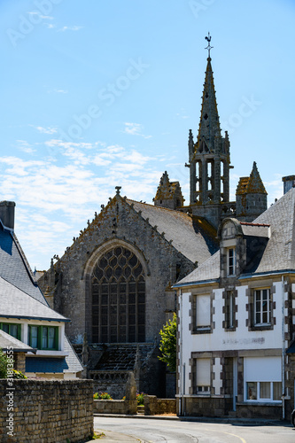 Landscape near the lighthouse Eckmuhl. Penmarsh Peninsula.  Brittany. France