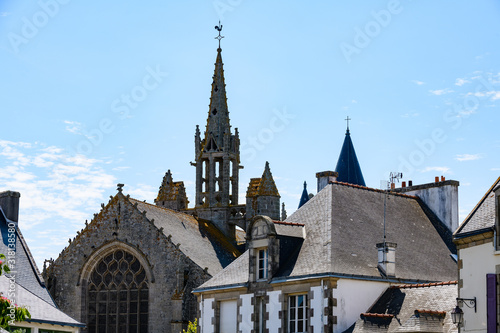 Landscape near the lighthouse Eckmuhl. Penmarsh Peninsula.  Brittany. France