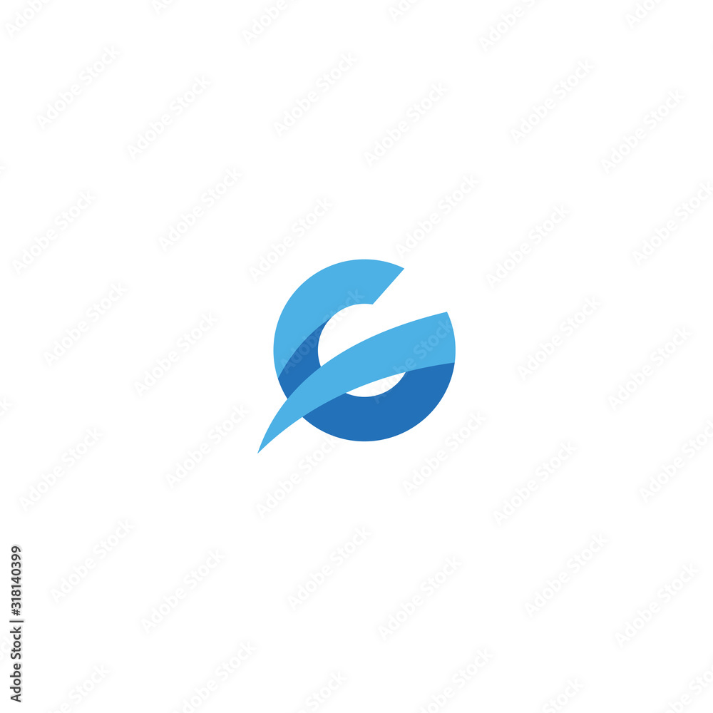 Fototapeta G Letter Logo Design Template