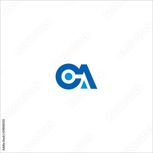 CA C A Letter Logo Design Template