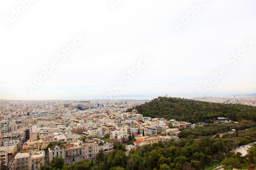 ギリシャ-パルテノン神殿の丘から見える街並み-02