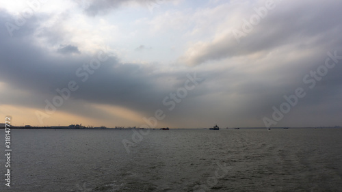 beautiful sea view and clouds take on ship © taewoo