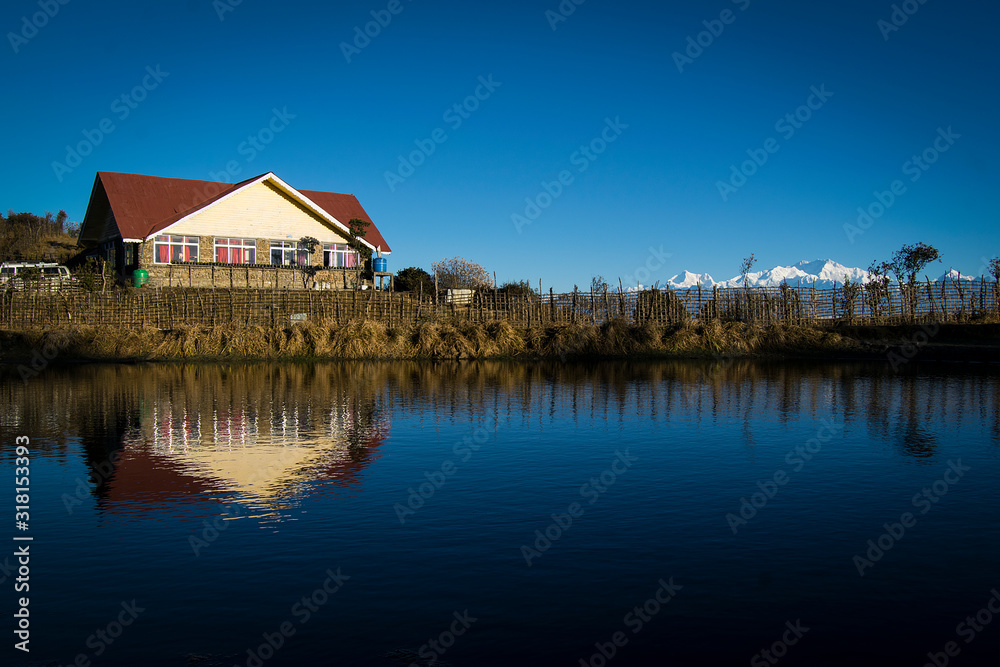 Fototapeta premium house on the lake
