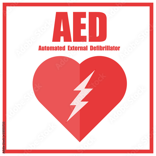 AED Emergency defibrillator AED icon