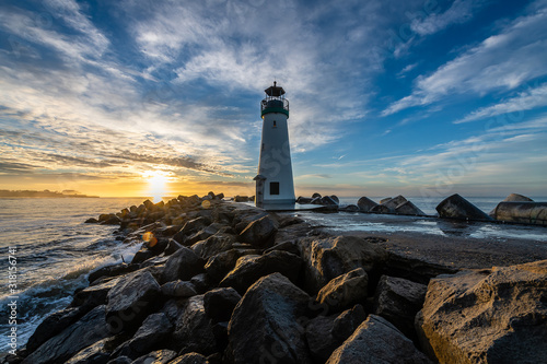 Breakwater Lighthouse at Sunrise photo