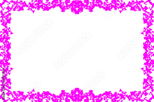 pink flower frame with flowers