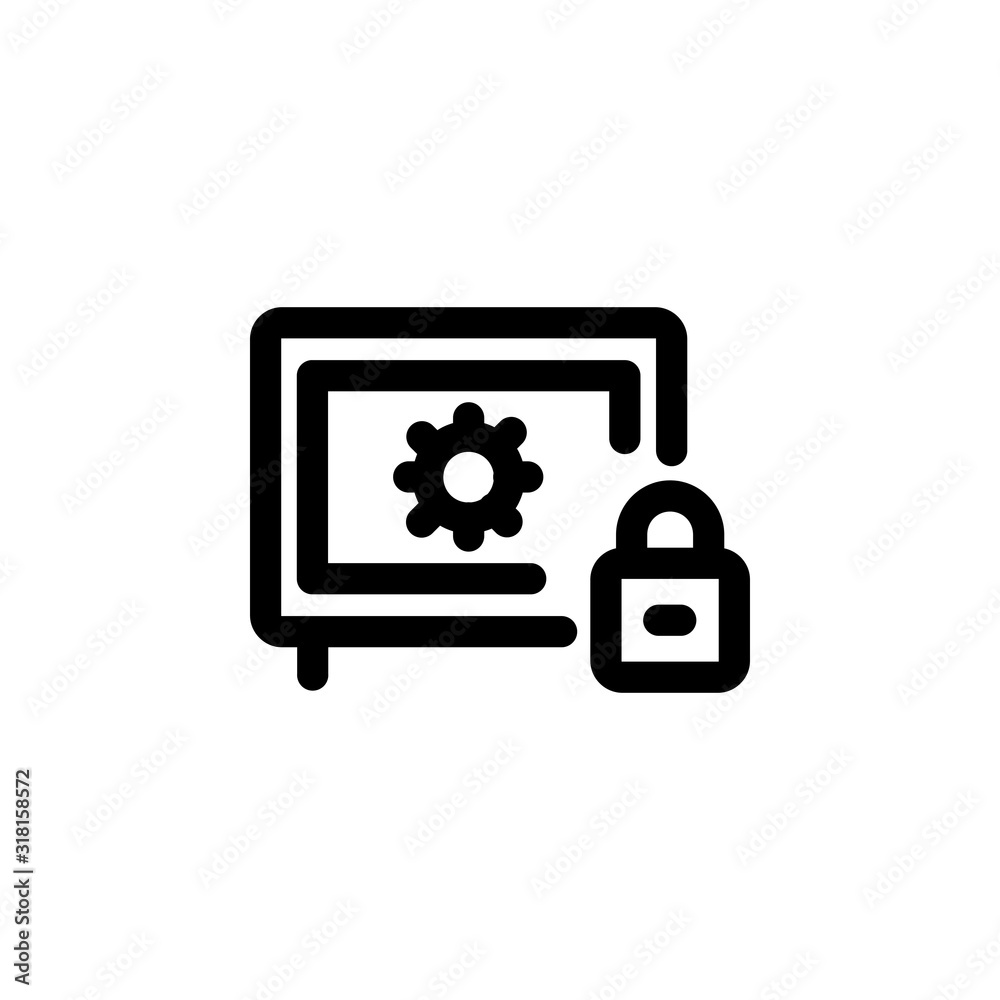 finance icon, security icon design line style. Perfect for application, web, logo and presentation template finance icon, security icon design line style. Perfect for application, web, logo and presentation template