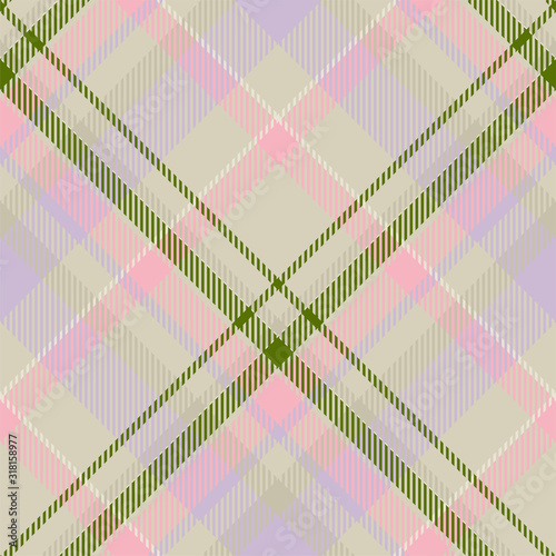 Tartan scotland seamless plaid pattern vector. Retro background fabric. Vintage check color square geometric texture.