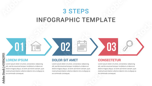 Three Steps Infographic Template