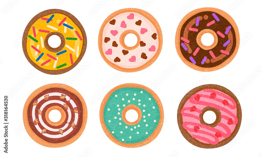 Fototapeta premium カラフルドーナツ