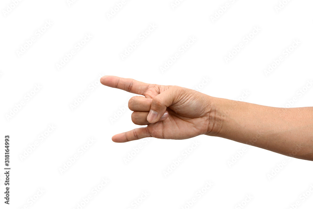 Symbol empty hand holding isolated on the white background, with clipping path. Symbol empty hand holding isolated on the white background, with clipping path.