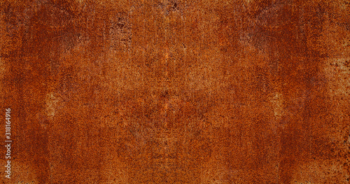 Panoramic grunge rusted metal texture, rust and oxidized metal background. Old metal iron panel. aHigh quality
