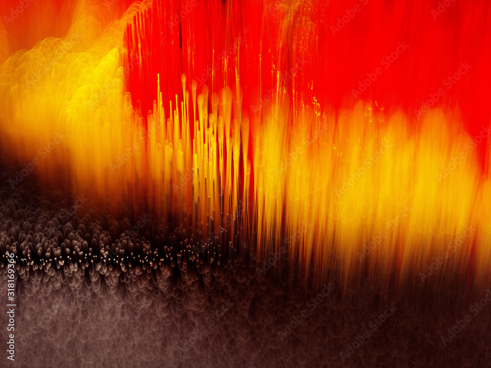 Abstract digital art inspired by power of fire red, yellow, dark and light brown color, depth of field effect topographic landscape background. Abstract digital art inspired by power of fire red, yellow, dark and light brown color, depth of field effect topographic landscape background.