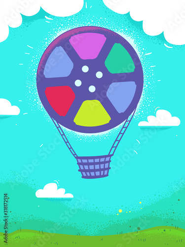 Film Reel Hot Air Balloon B...