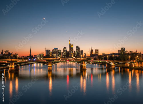 Sunset at Frankfurt am Main, Germany