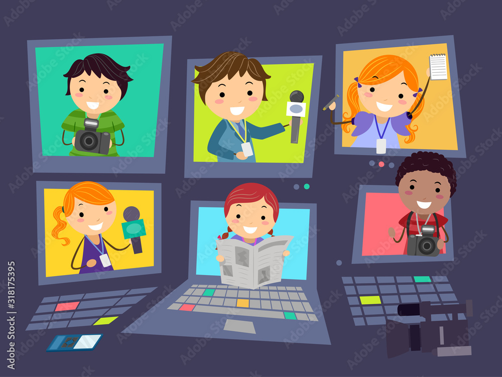 Stickman Kids Broadcast Media Editing Room Stickman Kids Broadcast Media Editing Room