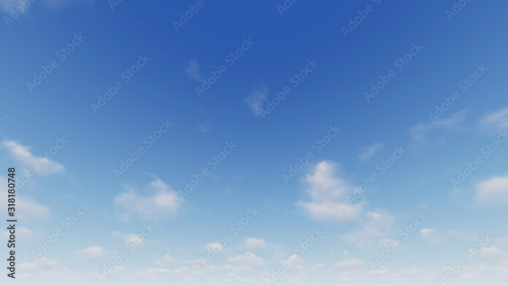 Fototapeta premium Cloudy blue sky abstract background, blue sky background with tiny clouds