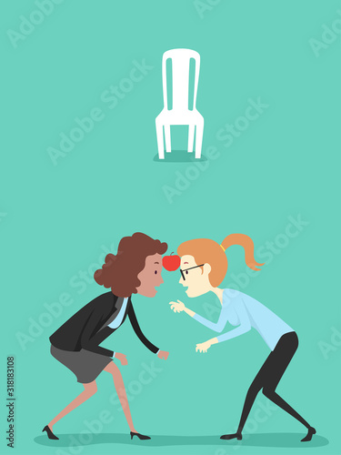 Girls Office Icebreaker Apple Balance Game
