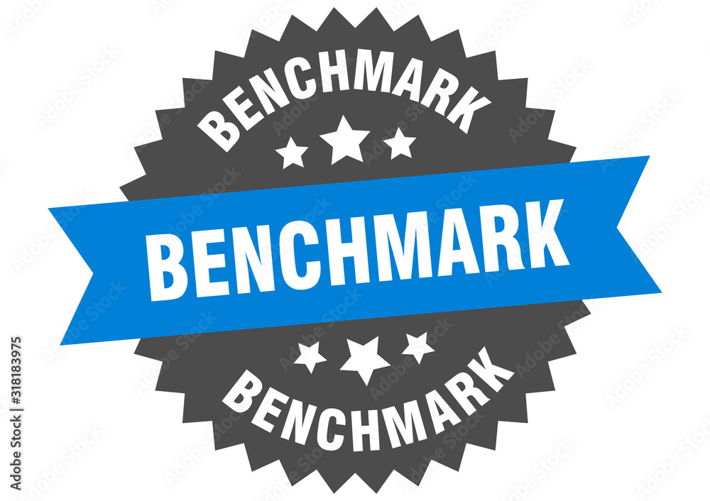 Картината върху платно benchmark sign