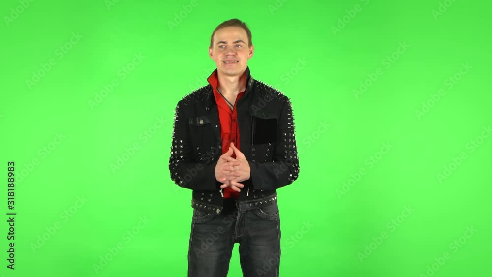 Guy disappointed looking in camera and shrugs. Green screen Guy disappointed looking in camera and shrugs. Green screen