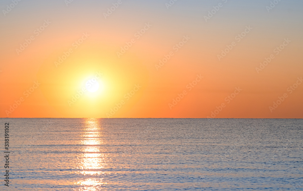 Fototapeta premium bright sunset