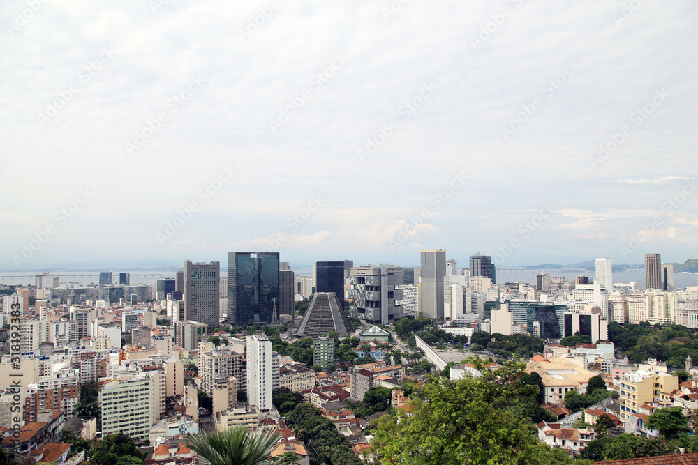 Panoramic view of Rio de Janeiro, Centro, Brazil