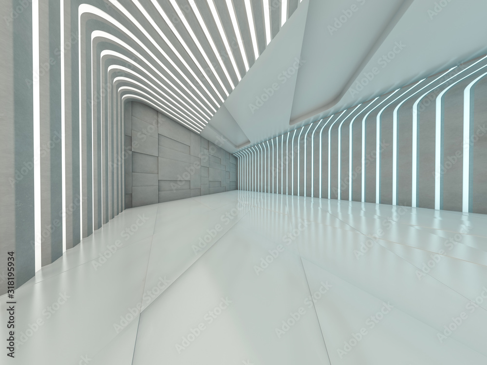 Obraz premium Abstract modern architecture background. 3D