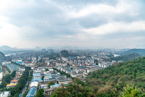 An aerial view of guilin city, guangxi province, China © Kai Zhao
