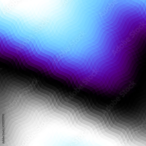 Geometric abstract pattern in low poly style. Wavy texture. Vector image.