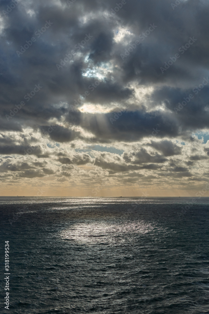 sunset over the sea sunset over the sea