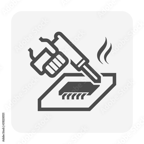 soldering vector icon