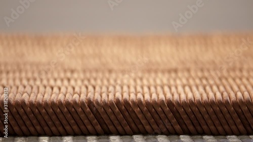 Cookie factory, food industry. Fabrication. Cookie production.
