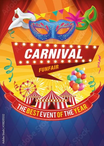 carnival illustration banner