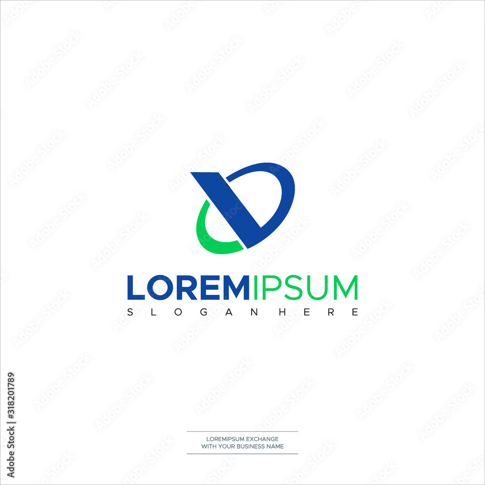 Modern icon design V letter shape element with business card template. Best for identity and logotypes Modern icon design V letter shape element with business card template. Best for identity and logotypes