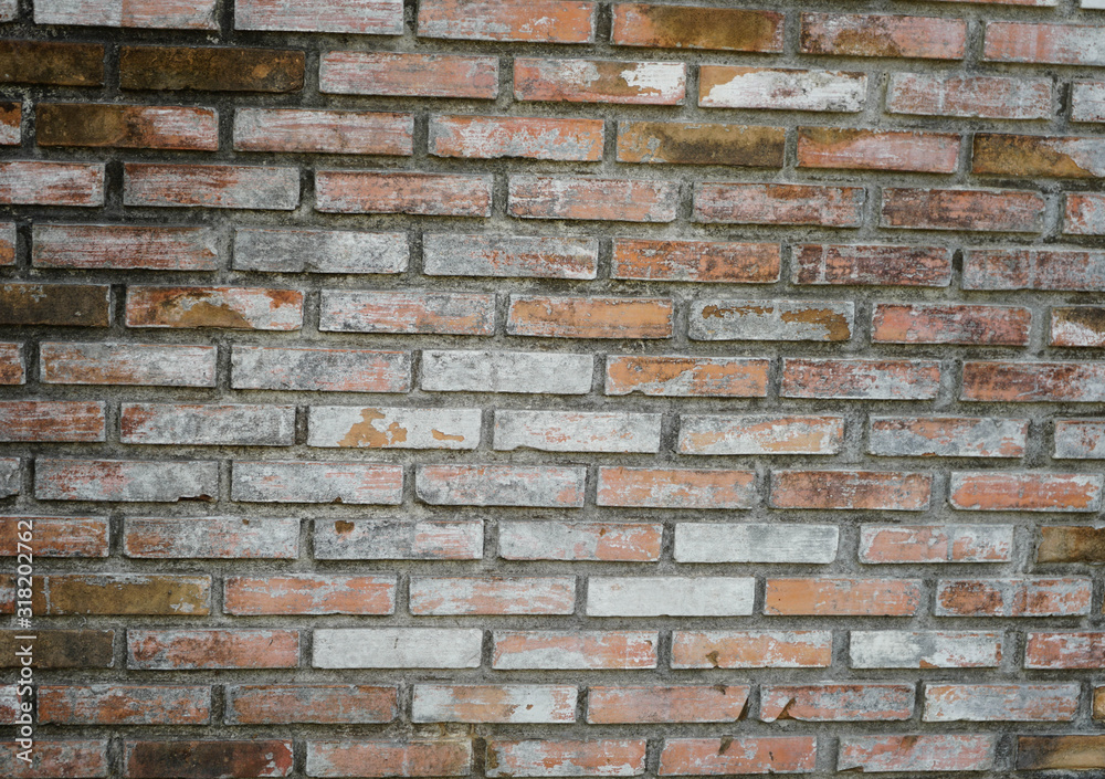 Fototapeta premium old red brick wall background