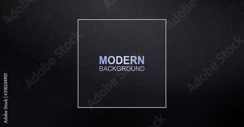 Black background with mosaic and square light frame