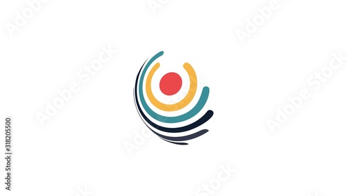 modern music logo design inspiration . minimalist music logo design template . simple music icon