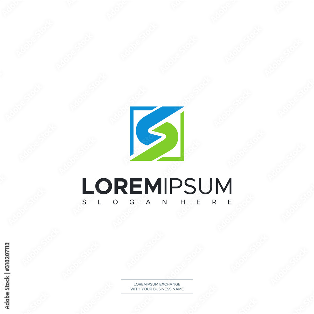 Letter S initial S logo icon design template elements Letter S initial S logo icon design template elements