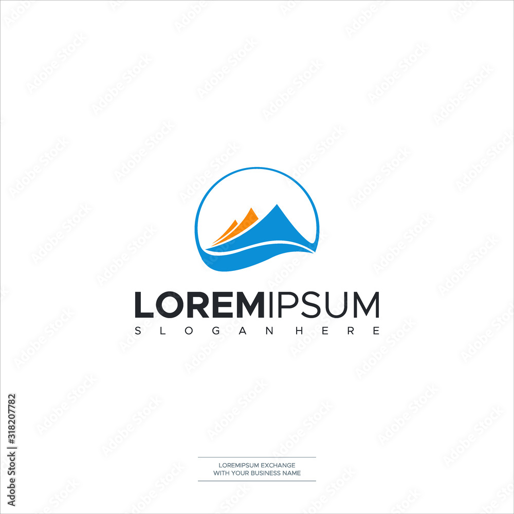 the mountains logo icon illustration vector design the mountains logo icon illustration vector design