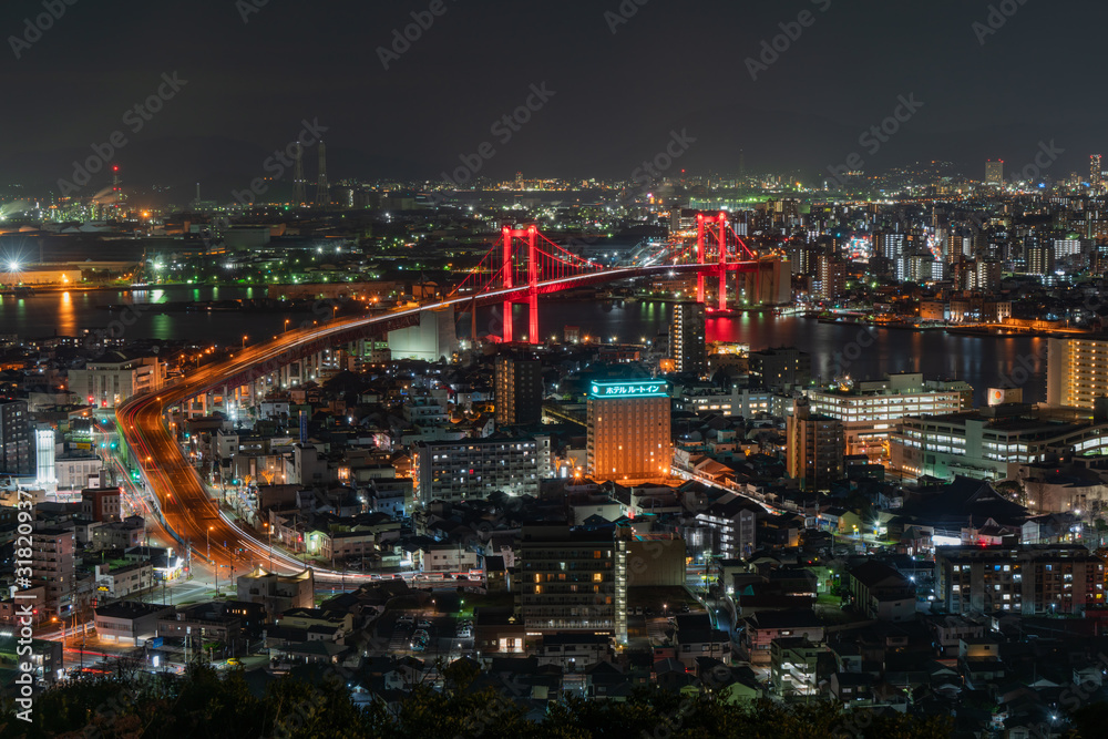 橋夜景