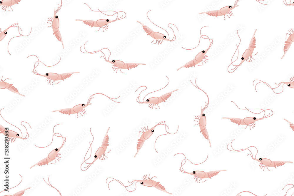 Funny, vector shrimp. Marine life. Crustaceans. Residents of aquariums and the ocean. Caridea Funny, vector shrimp. Marine life. Crustaceans. Residents of aquariums and the ocean. Caridea