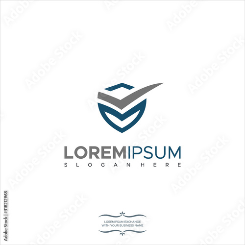 Real Estate Shield Logo Icon Template Vector