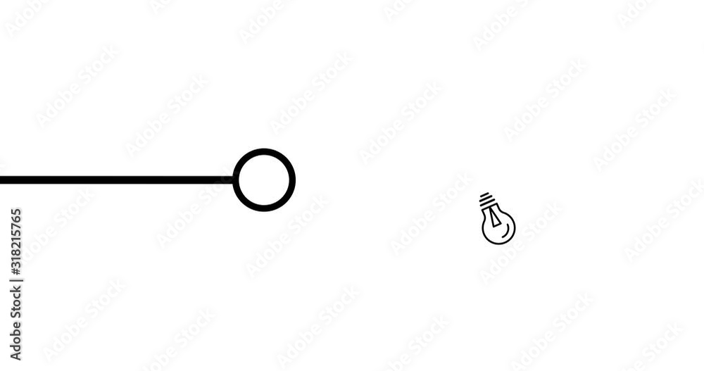 Animation of working, teamwork icons, jingle, background for meeting.