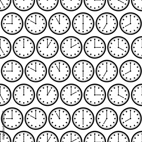 時計　シームレスパターン