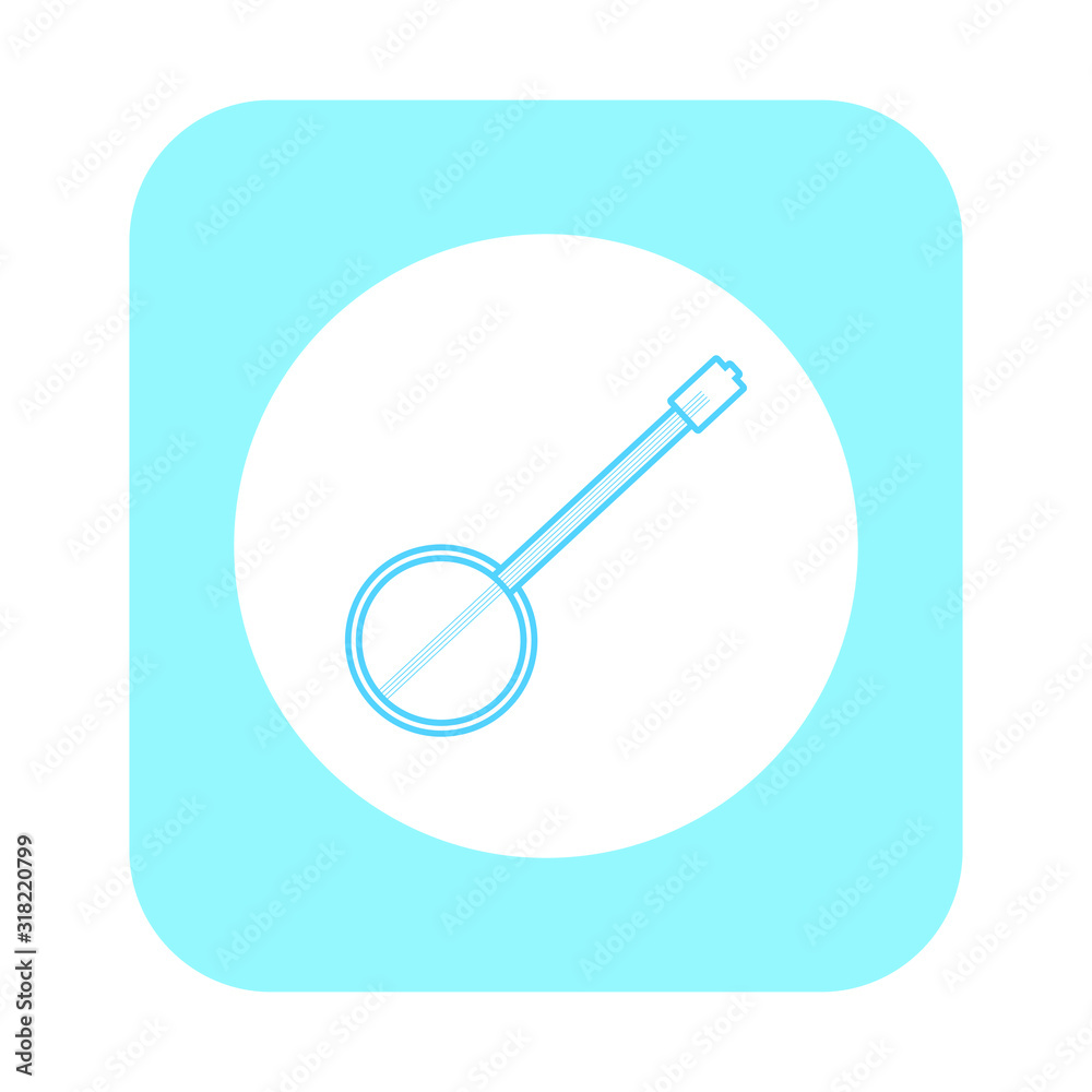 vector icon, banjo musical instrument shape vector icon, banjo musical instrument shape