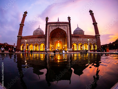 Jama Masjid Mosque, Old Delhi, India photo