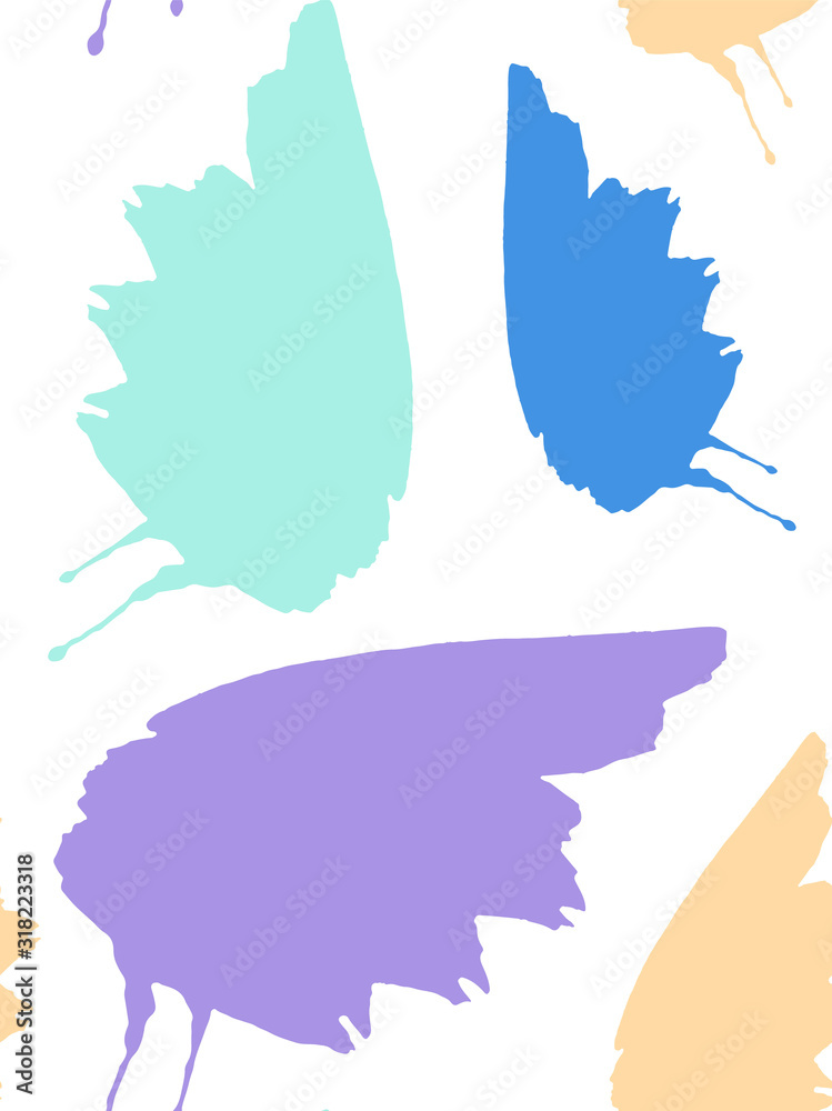 Watercolor pattern with beautiful butterflies background Watercolor pattern with beautiful butterflies background