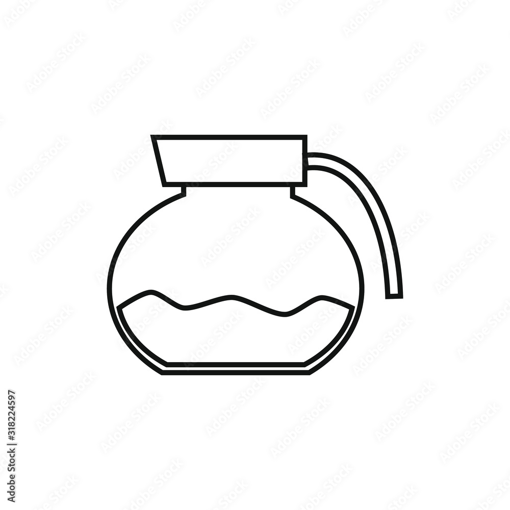 vector icon, glass jar shape with coffee vector icon, glass jar shape with coffee