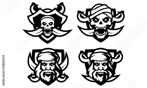 Pirates Esports Mascot Logo Collection