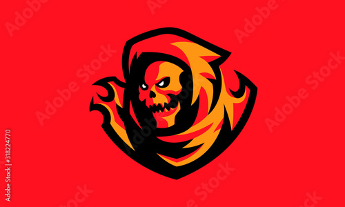 Reaper Esports Mascot Logo Design